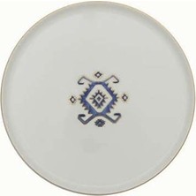Porland Arabesque  6'lı Desen5 Düz Tabak 21 cm