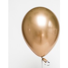 Niyet Krom Balon - Altın (Sarı) - 50 Adet - Chrome