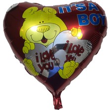 Niyet Ayıcık Figürlü Folyo - Folyo Balon - 18 Inç  - 5 ADET