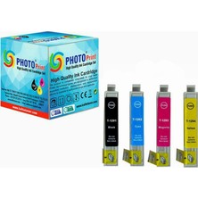 Photo Print®  Stylus SX435W Uyumlu 4 Renk Muadil Kartuş Seti