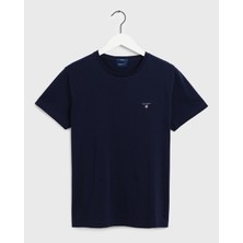 Gant Erkek Lacivert Regular Fit T-Shirt 234100.433