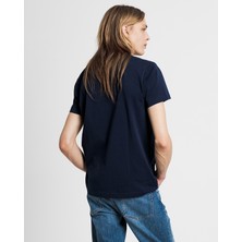 Gant Erkek Lacivert Regular Fit T-Shirt 234100.433
