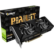 Palit Nvidia Geforce RTX2060 Super Dual 8gb 256BIT (DX12) Pcı-E 3.0 X16 Gddr6 Ekran Kartı NE6206S018P2-1160A-1