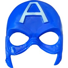 Niyet Karakter Maske - Kaptan Amerika Maske - Mavi