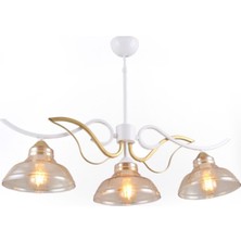 Sedef Avize Sedef 10070-3 Wgd 3'lü Beyaz Gold Avize