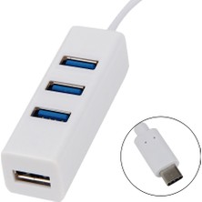 Alfais 4968 Type C USB 3.1 Çoklayıcı 4 Port Hub Switch