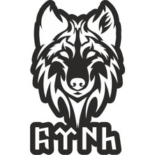 Sticker Atölyesi Göktürk Kurt Sticker - 15024