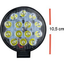 Space Yuvarlak 14 LED Beyaz Sis Lambası / LASS316