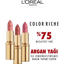 L'Oréal Paris Color Riche Saten Bitişli Ruj 107 Seine Sunset - Nude