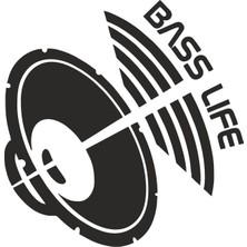Sticker Atölyesi Bass Life Muzik Sticker - 15072