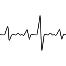 Sticker Atölyesi Kalp Atışı Sticker - 15087