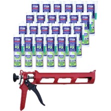 Tytan Dekor Fix Korniş Strafor Montaj Yapıştırıcısı Silikon 310ML (24 Adet)