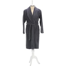 Özdilek Bornoz Tekli Trendy Şalyaka Koyu Gri Xl
