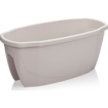 Serinova Zümrüt Saksı 7,5 lt Kirli Beyaz