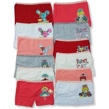 Dondeza 6 Kız Çocuk Likralı Boxer Renkli Yumuşak Dokulu Rahat Tasarım Paket İçeriği