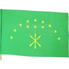 Anahtarlık Sepeti Adige Bayrak (Alpaka Kumaş) 1 x 1.5 Metre