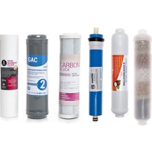 Sulook Açık Kasa Su Arıtma Cihazlarına Uyumlu 6'lı Filtre Seti 10 Aşamalı Vontron Membranlı