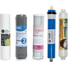 Sulook Açık Kasa Su Arıtma Cihazlarına Uyumlu 5'li Filtre Seti Vontron Membranlı