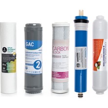 Sulook Açık Kasa Su Arıtma Cihazlarına Uyumlu 5'li Filtre Seti Vontron Membranlı