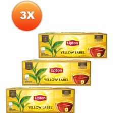 Lipton Yellow Label Bardak Poşet Çay 100 x 2 Gr. Üçlü Set