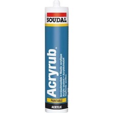 Soudal Koyu Kahverengi Akrilik Mastik 500 gr 2 Adet