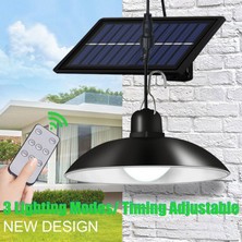 MBW Uzaktan Kumandalı Güneş Enerjili Su Geçirmez LED Parlak Retro Lamba - Siyah (Yurt Dışından)