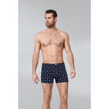 Namaldı 6 Adet Desenli Likralı Boxer