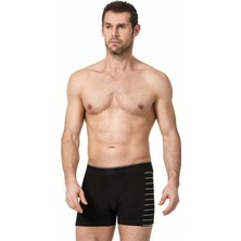 Namaldı 6 Adet Siyah Renk Likralı Boxer