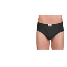 Seher Yıldızı 3 Adet Siyah Renk Slip Külot