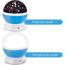 MBW LEDli Yıldız Yansımalı Gece Işığı Projektör - Mavi (Yurt Dışından)