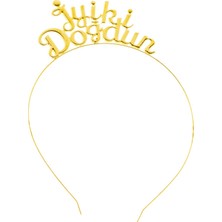 Niyet Taç - Iyi Ki Doğdun - Metal - Gold - Simli Taç Hediyeli - Parti