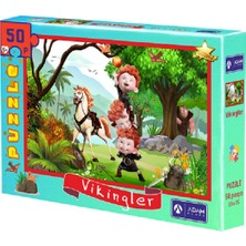 Adam Games Vikingler 50 Parça Puzzle ( 33X25 )
