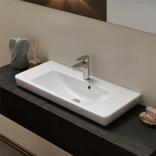 Turkuaz Cerastyle Porto Etajer Uyumlu Lavabo 65 x 38 cm