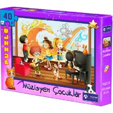 Adam Games Müzisyen Çocuklar 40 Parça Puzzle ( 33X25 )