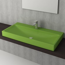 Bocchi 1079-022-0326 Scala Tezgah Üstü Lavabo 100 cm - Fıstık Yeşili