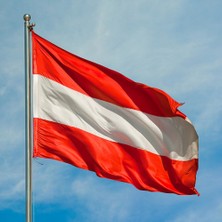 Fors Bayrak Avusturya Gönder Bayrağı Raşel Kumaş 100 x 150 cm