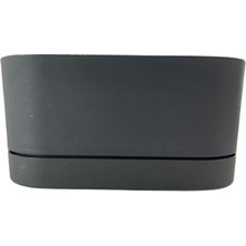 Poliwork Begonya 30 cm Antrasit Tabaklı Balkon Saksı