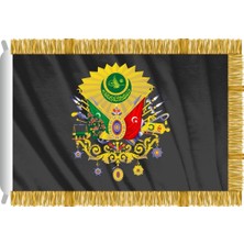 Rekbay Osmanlı Bayrağı Sancak Saçaklı 70 x 105 cm Siyah