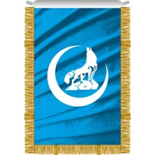 Rekbay Ülkü Ocakları Bayrağı Flaması Saçaklı 70 x 105 cm