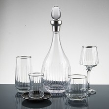 Ucuzcuyuz Avm 61 Parça 12 Kişilik Gümüş El Dekor Kesme Su Takımı