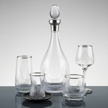 Ucuzcuyuz Avm 61 Parça 12 Kişilik Gümüş El Dekor Kesme Su Takımı