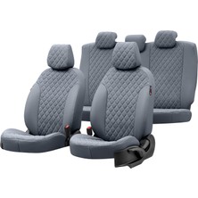 Otom Renault Laguna 2 2001-2007 Özel Üretim Koltuk Kılıfı Madrid Design Deri Füme