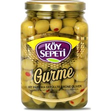 Köy Sepeti Biber Dolgulu Yeşil Zeytin 900 gr