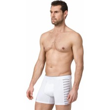 Namaldı 12 Adet Beyaz Renk Likralı Boxer