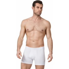 Namaldı 12 Adet Beyaz Renk Likralı Boxer