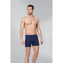 Namaldı 12 Adet Lacivert Renk Biyeli Modal Boxer