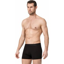 Namaldı 12 Adet Siyah Renk Likralı Boxer