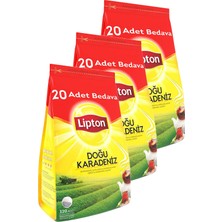 Lipton Doğu Karadeniz Demlik Poşet Çay 120 x 3,2 Gr. Üçlü Set