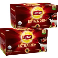 Lipton Extra Dem Demlik Poşet Çay 100 x 3,2 Gr. Ikili Set