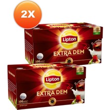 Lipton Extra Dem Demlik Poşet Çay 100 x 3,2 Gr. Ikili Set